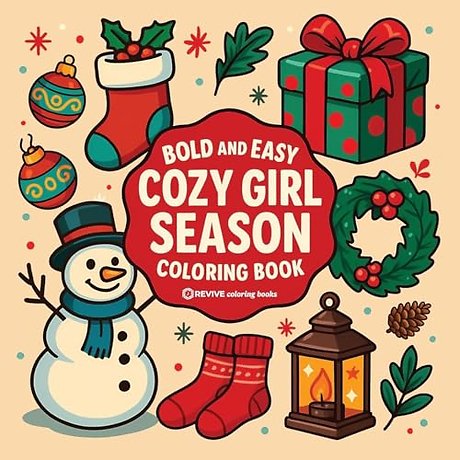 Bold & Easy Cozy Girl Season Coloring Book