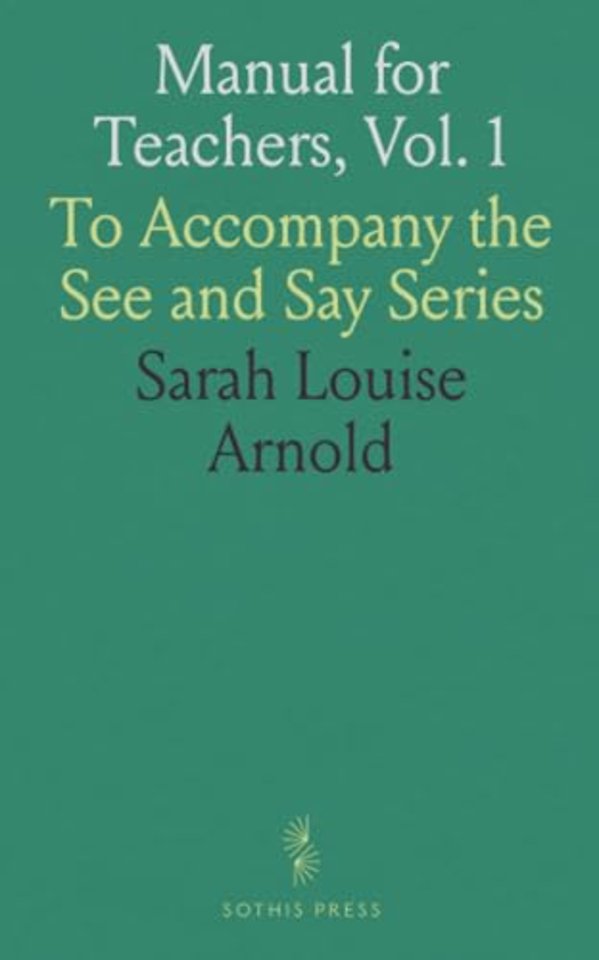 Manual for Teachers, Vol. 1