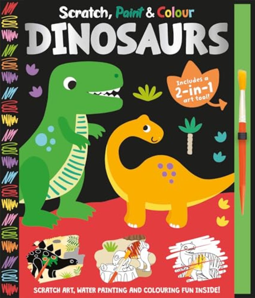 Scratch, Paint & Colour Dinosaurs