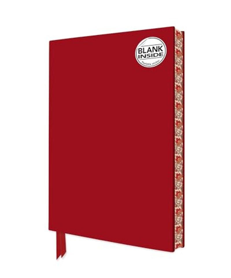 Ruby Red Blank Artisan Notebook (Flame Tree Journals)