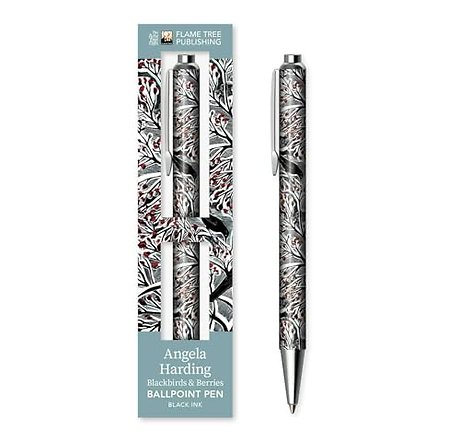 Angela Harding: Blackbirds and Berries Boxed Decorative Ballpoint Pen