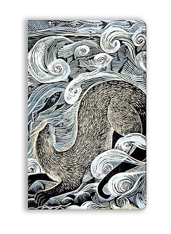 Angela Harding: Shetland Otter, Shetland Sea (Soft Touch Journal)