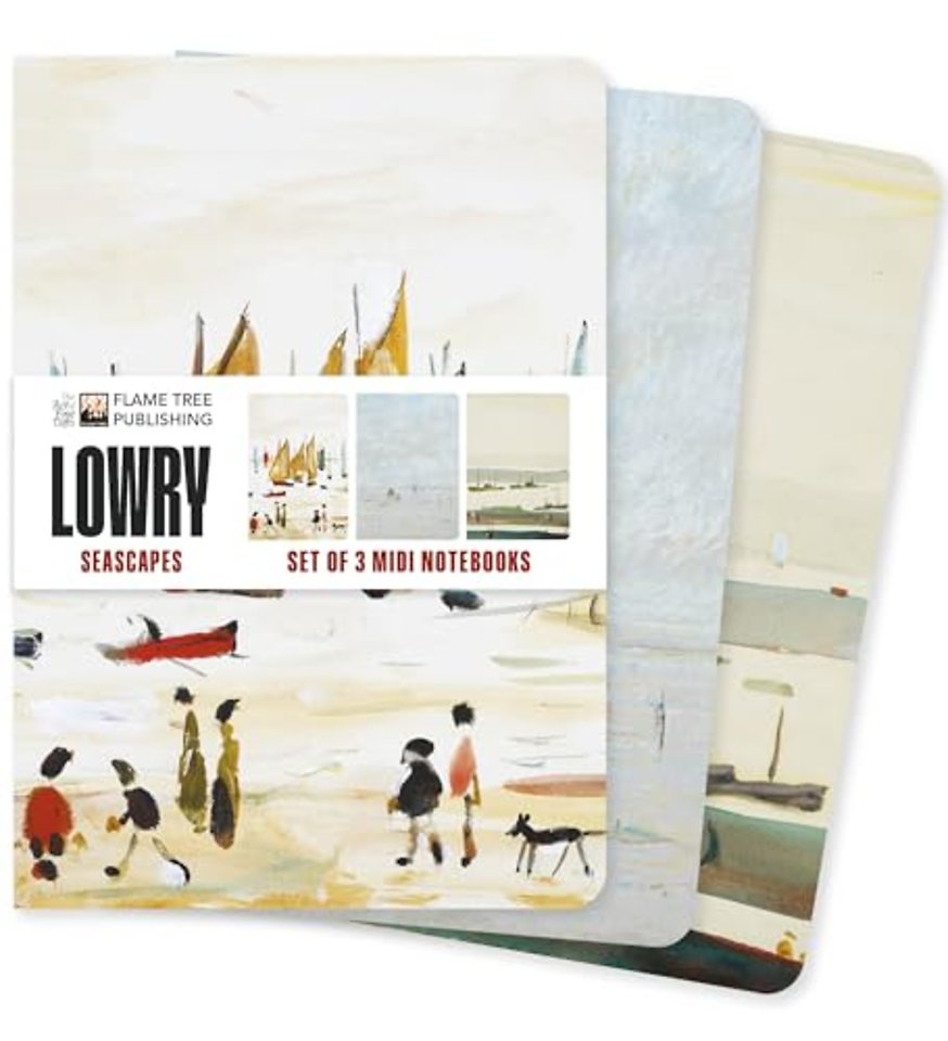 L.S. Lowry: Seascapes Set of 3 Midi Notebooks