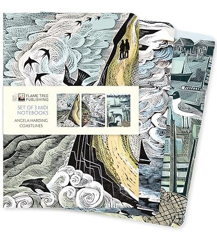 Angela Harding: Coastlines Set of 3 Midi Notebooks