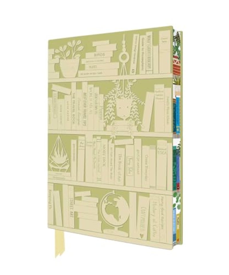 Georgia Breeze: Bookshelves Artisan Art Notebook (Flame Tree Journals)