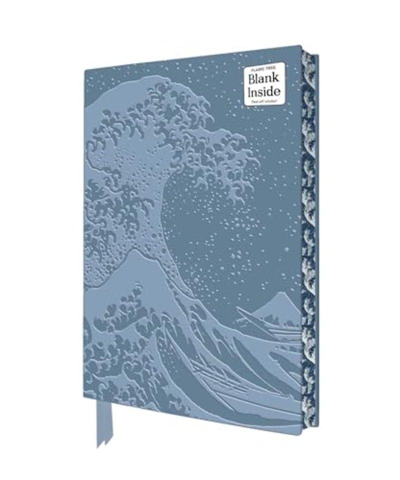 Katsushika Hokusai: The Great Wave Artisan Art Blank Notebook (Flame Tree Journals)