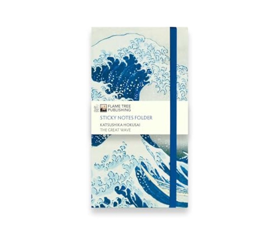 Katsushika Hokusai: The Great Wave Flame Tree Sticky Notes Folder
