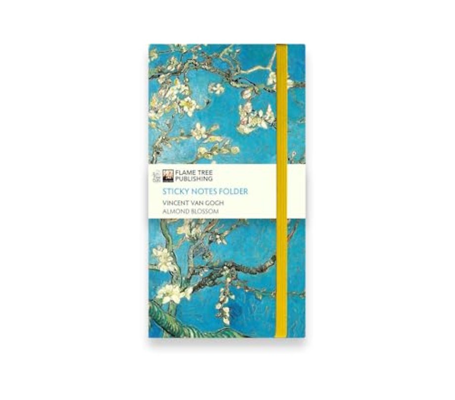 Vincent van Gogh: Almond Blossom Flame Tree Sticky Notes Folder