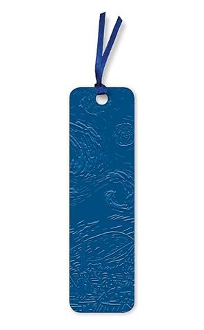 Vincent van Gogh: The Starry Night Artisan Art Vegan Leather Bookmarks (pack of 10)