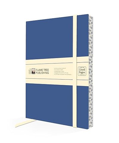 Dark Blue & Cream Artisan Paperback Notebook