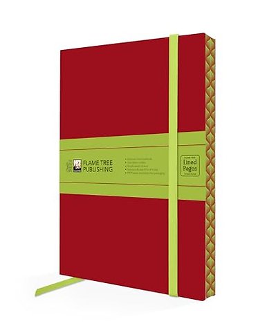 Ruby Red & Sage Green Artisan Paperback Notebook