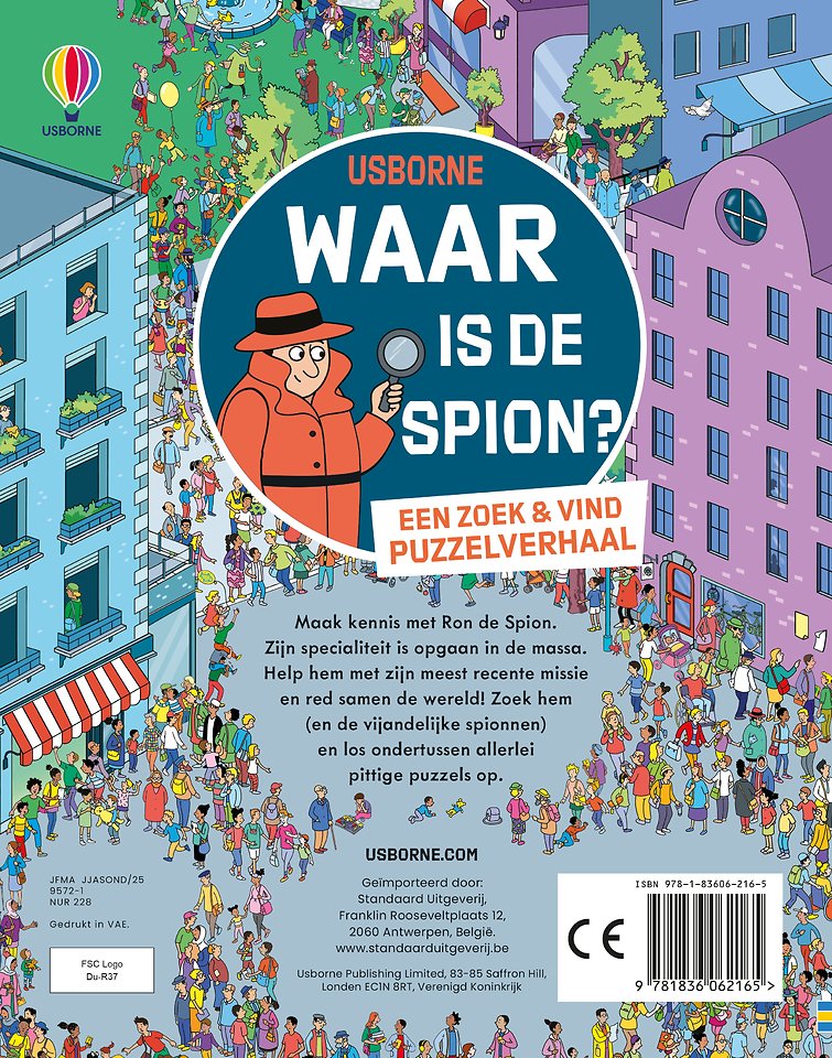Waar is de spion / Een zoek & vind puzzelverhaal