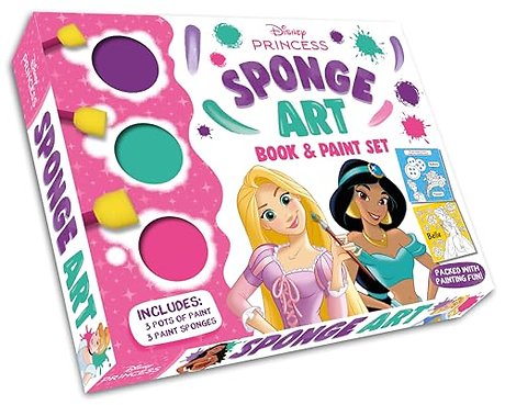 Disney Princess: Sponge Art Book & Paint Set