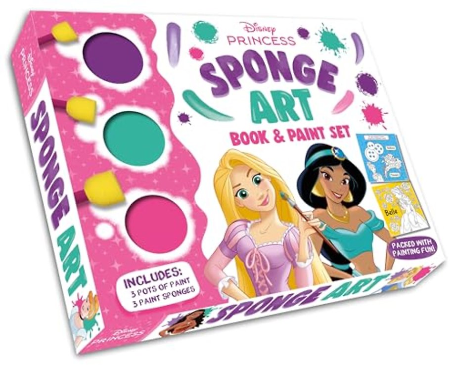 Disney Princess: Sponge Art Book & Paint Set