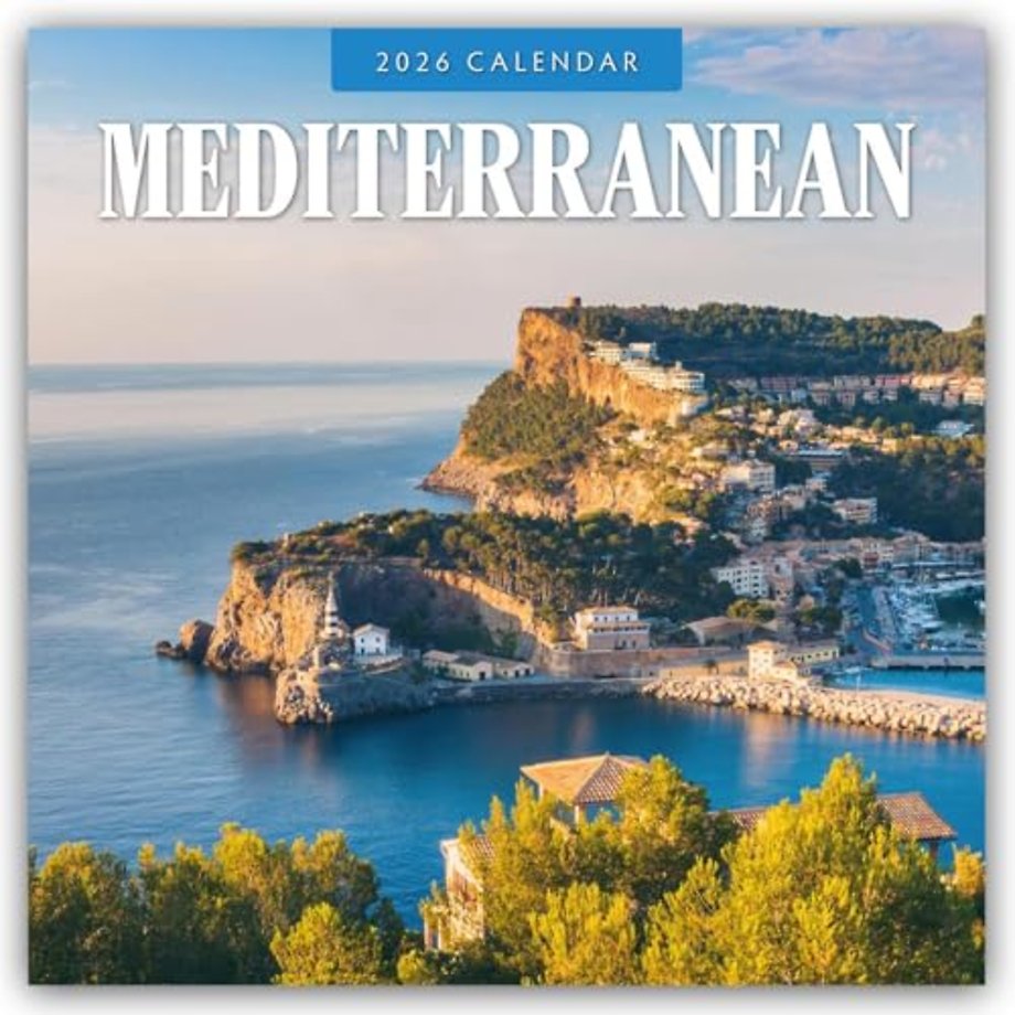 Mediterranean 2026 Square Wall Calendar