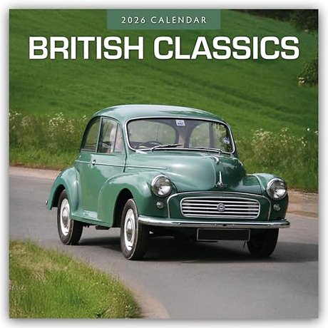 British Classics 2026 Square Wall Calendar