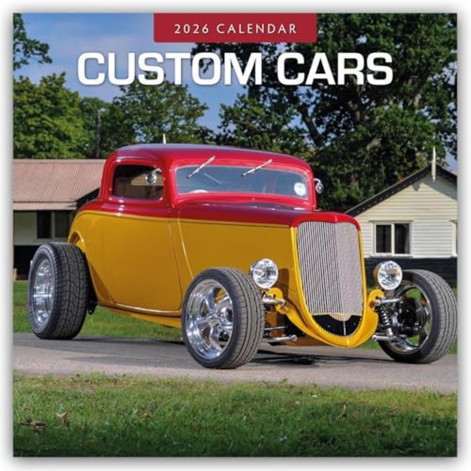 Custom Cars 2026 Square Wall Calendar