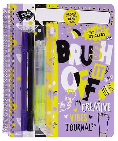 Personalised Journals: Brush It Off: My Creative Vibes Journal