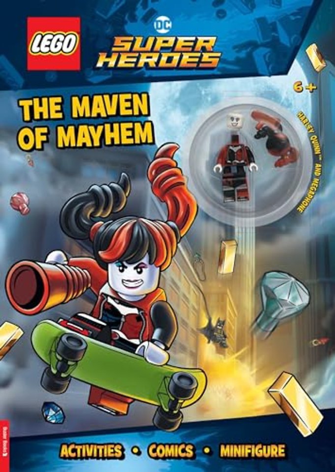 LEGO® DC Super Heroes™: Maven of Mayhem Activity Book (with Harley Quinn™ LEGO minifigure and megaphone)