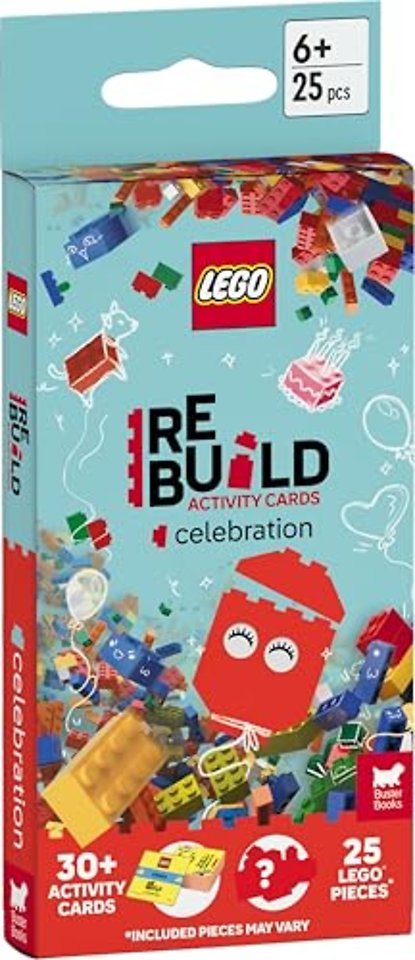 LEGO® Books: ReBuild Activity Cards: Celebration (with over 30 activity cards and 25 LEGO elements)