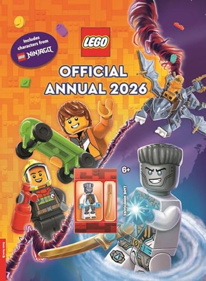 LEGO® Books. Official Annual 2026 (with Zane LEGO NINJAGO® minifigure)