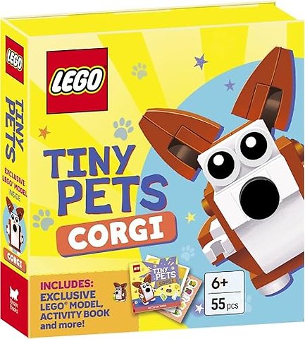 LEGO® Books. Tiny Pets: Corgi (with exclusive corgi mini-build, paper crafts, stickers and activity book)