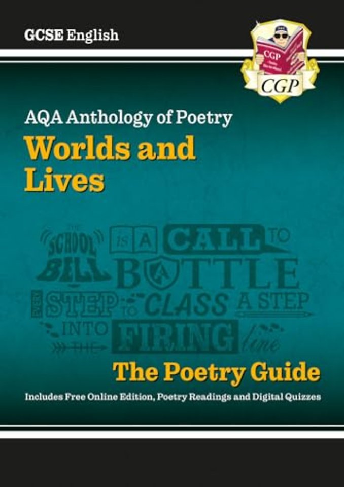 GCSE English AQA Poetry Guide - Worlds & Lives Anthology inc. Online Edition, Audio & Quizzes
