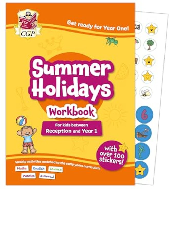 CGP Summer Holidays Activity Workbook - for kids between Reception and Year 1 (ages 4-5)