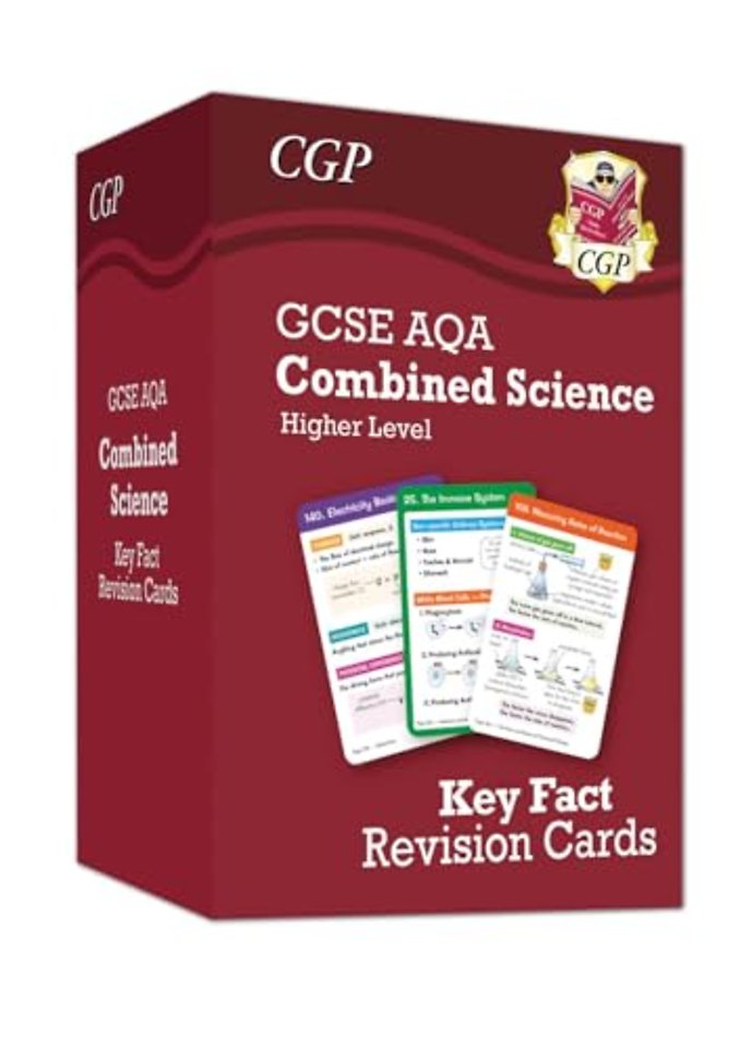 New GCSE Combined Science AQA Higher Key Fact Revision Cards - Summary cards for quick revision