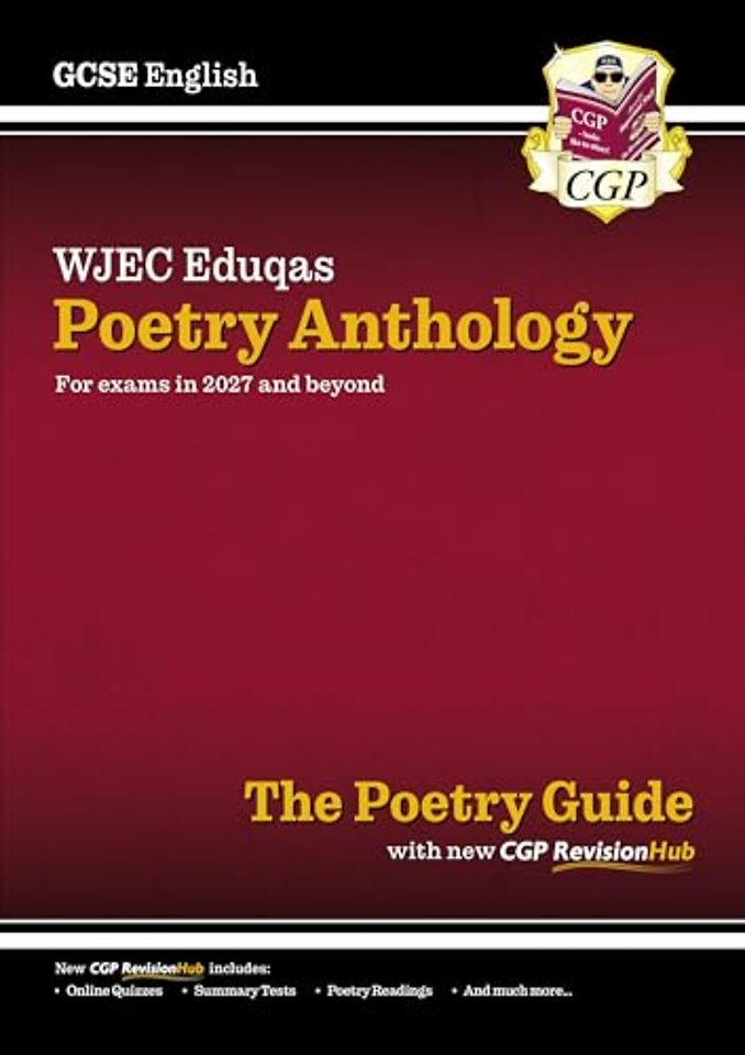 New GCSE English WJEC Eduqas Anthology Poetry Guide with CGP RevisionHub (for exams from 2027)