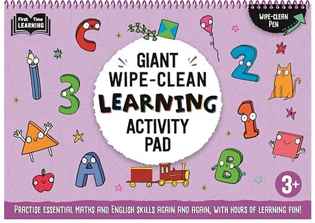 3+ Giant Wipe-Clean Learning Activity Pad