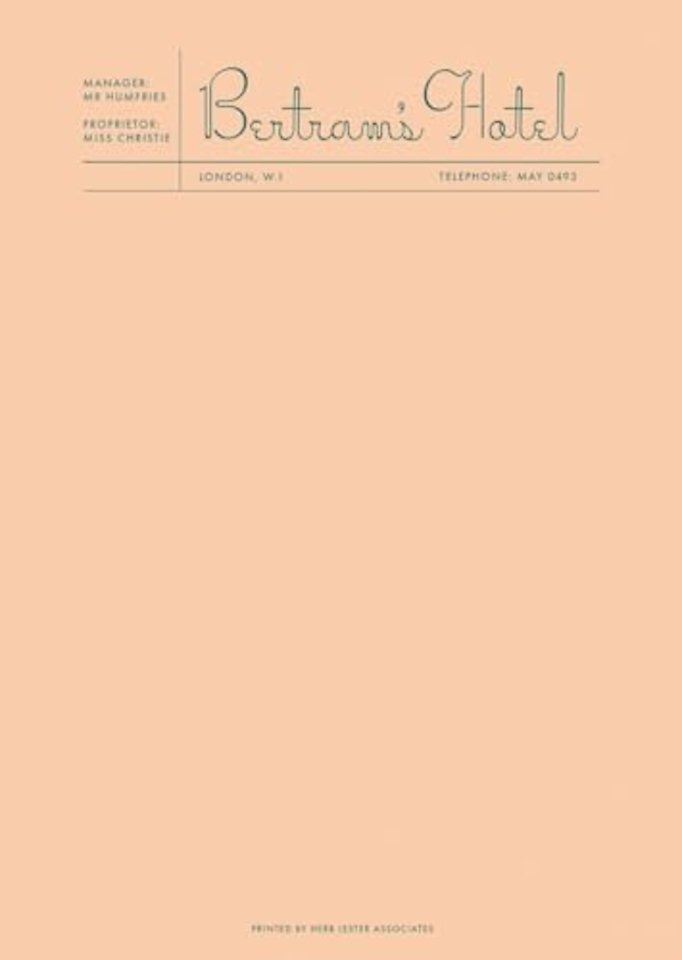 Fictional Hotel Notepads: Bertram's Hotel