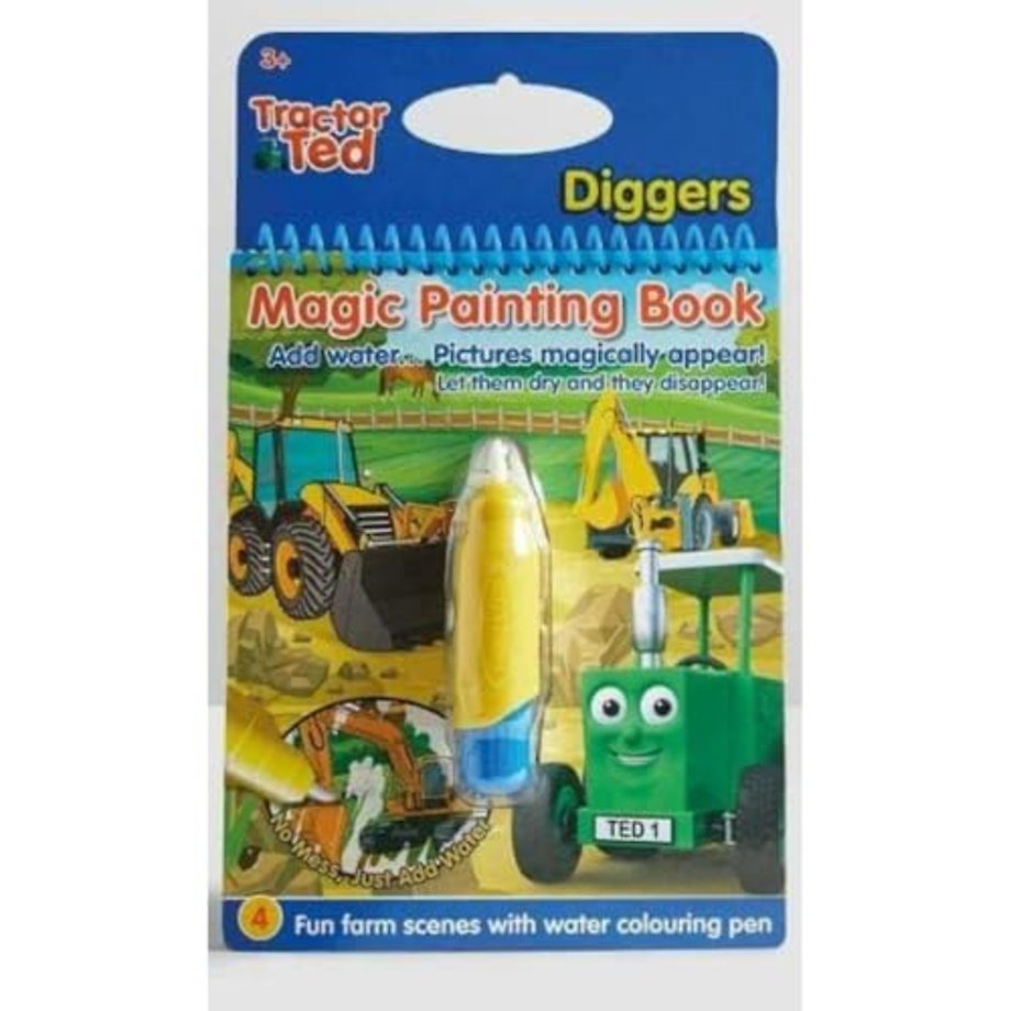 Tractor Ted Magic Painting Book - Diggers