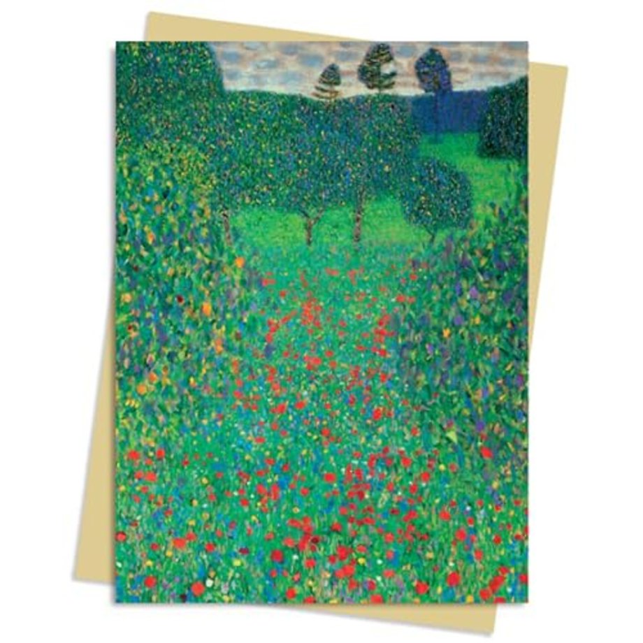 Gustav Klimt: Poppy Field Greeting Card Pack