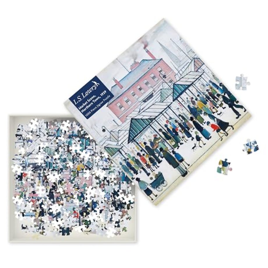 Adult Sustainable Jigsaw Puzzle L.S. Lowry: Market Scene, Northern Town, 1939