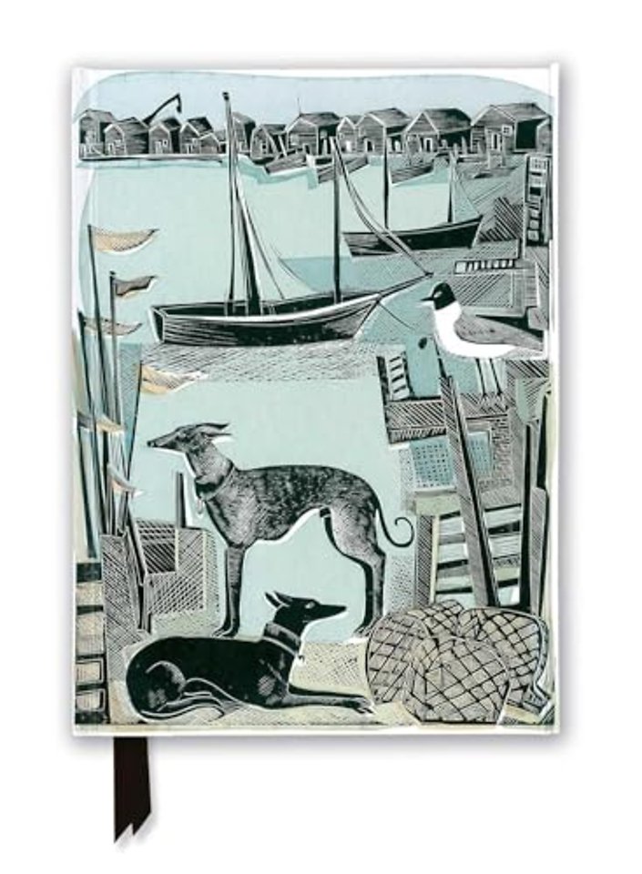 Angela Harding: Harbour Whippets (Foiled Journal)