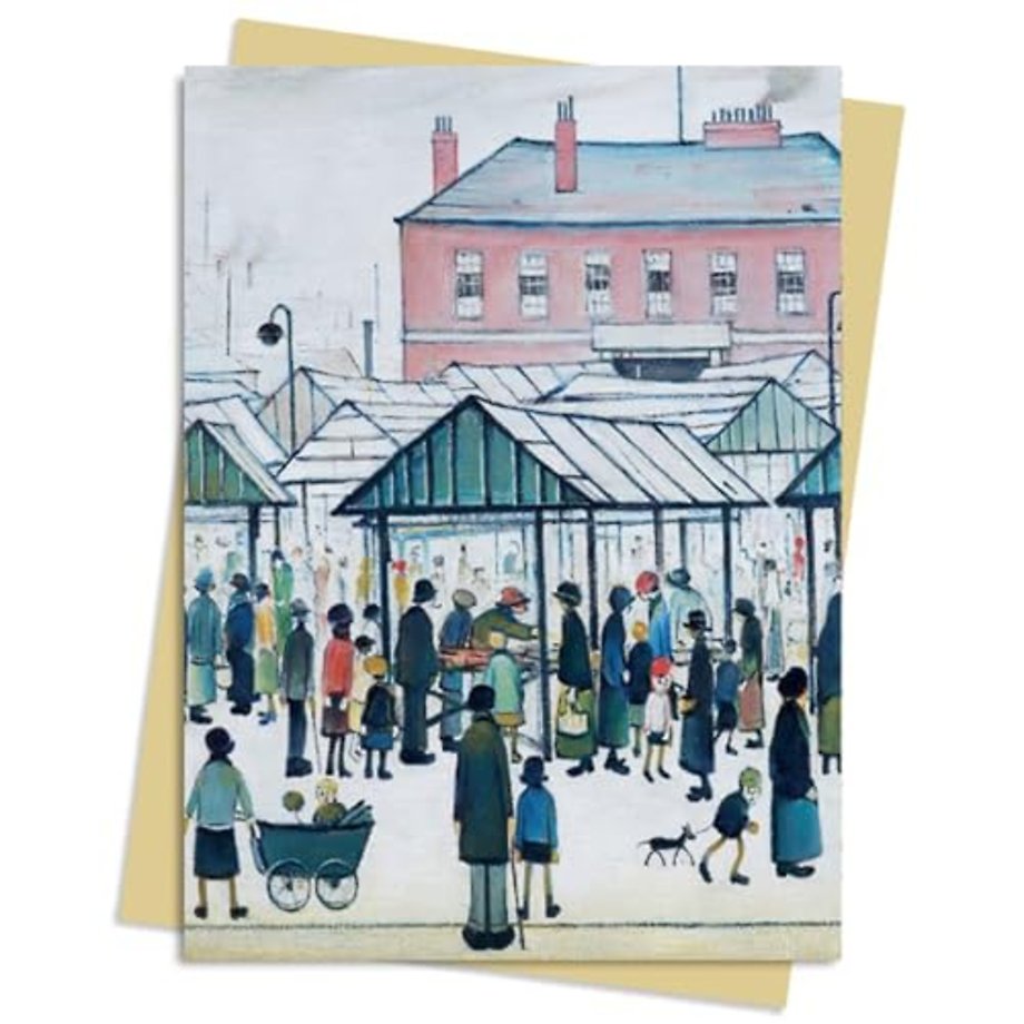 L.S. Lowry: Market Scene Greeting Card Pack
