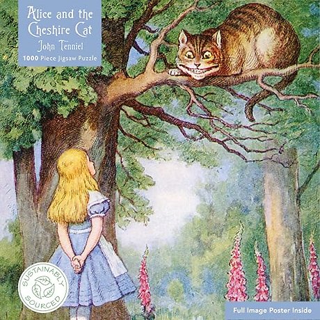Adult Sustainable Jigsaw Puzzle Alice and the Cheshire Cat
