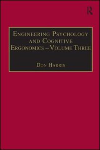 Engineering Psychology and Cognitive Ergonomics