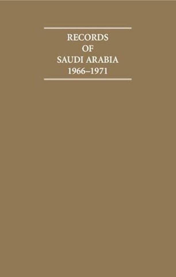 Records of Saudi Arabia 1966–1971 6 Volume Hardback Set