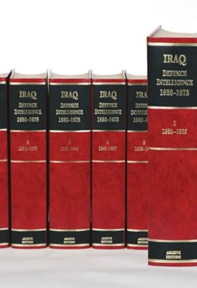 Iraq Defence Intelligence 1920–1973 6 Volume Hardback Set Including Boxed Maps