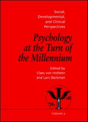 Psychology at the Turn of the Millennium, Volume 2