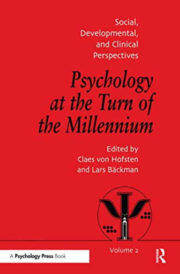 Psychology at the Turn of the Millennium, Volume 2
