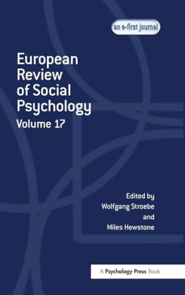 European Review of Social Psychology: Volume 17