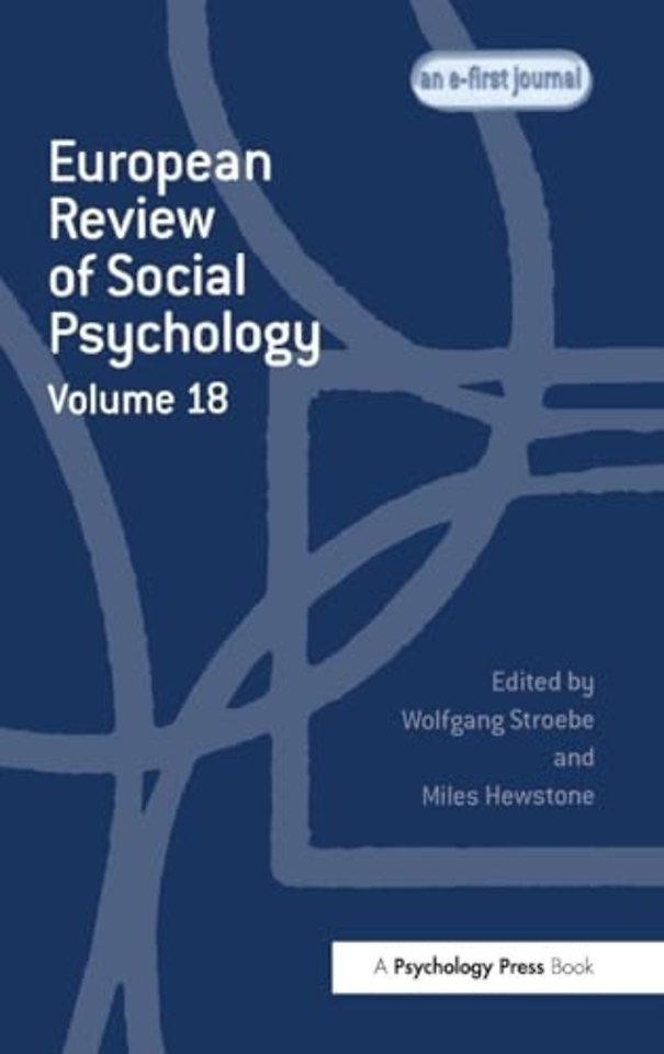 European Review of Social Psychology: Volume 18