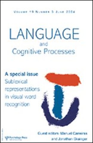 Sublexical Representations in Visual Word Recognition