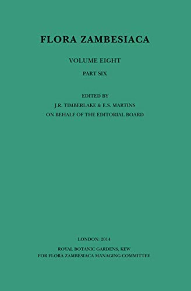 Flora Zambesiaca: Volume 8, Part 6 – Acanthaceae: Barleria to Hypoestes