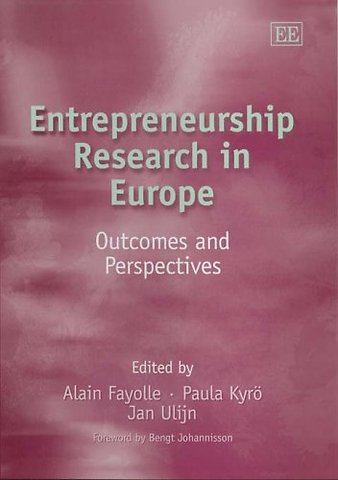 Entrepreneurship Research in Europe – Outcomes and Perspectives