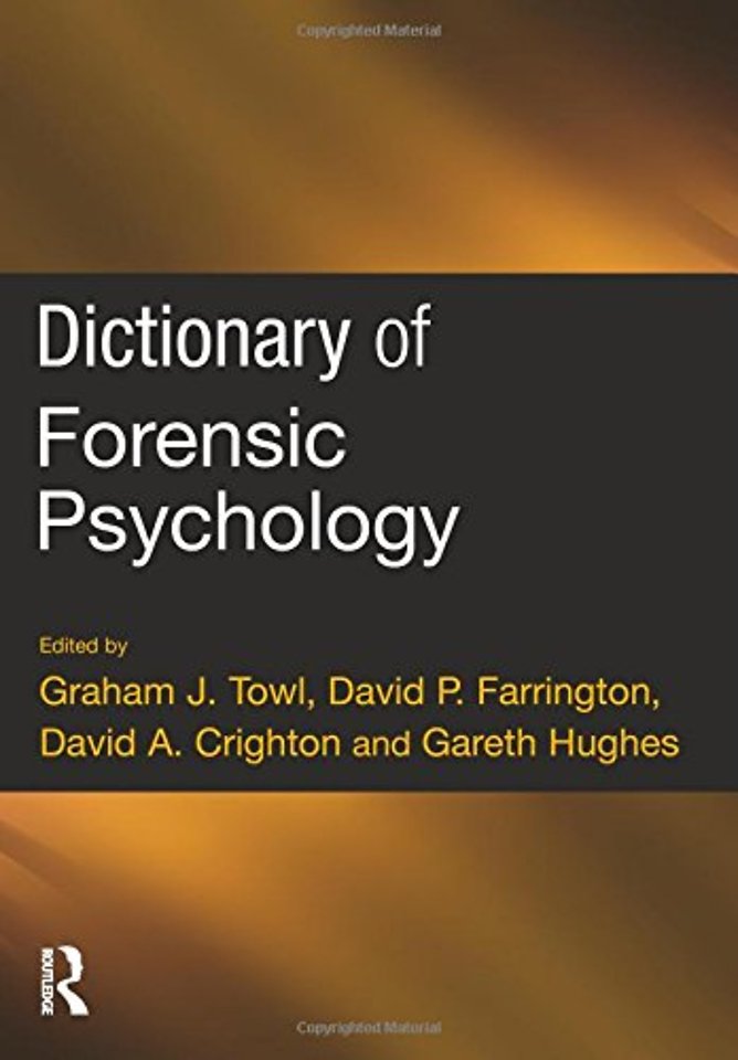 Dictionary of Forensic Psychology