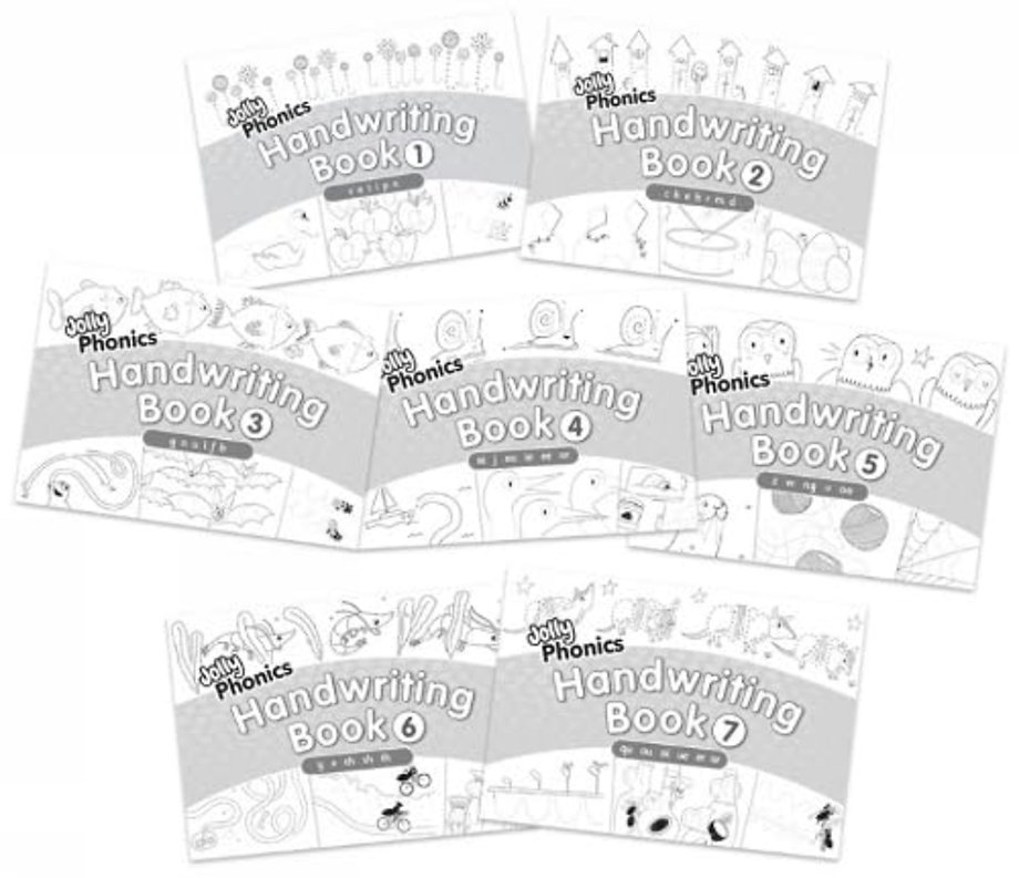 Jolly Phonics Handwriting Books Complete Set (1-7)